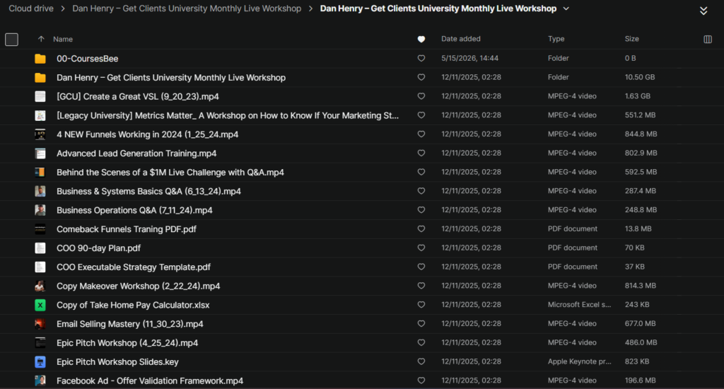 Dan Henry – Get Clients University Monthly Live Workshop